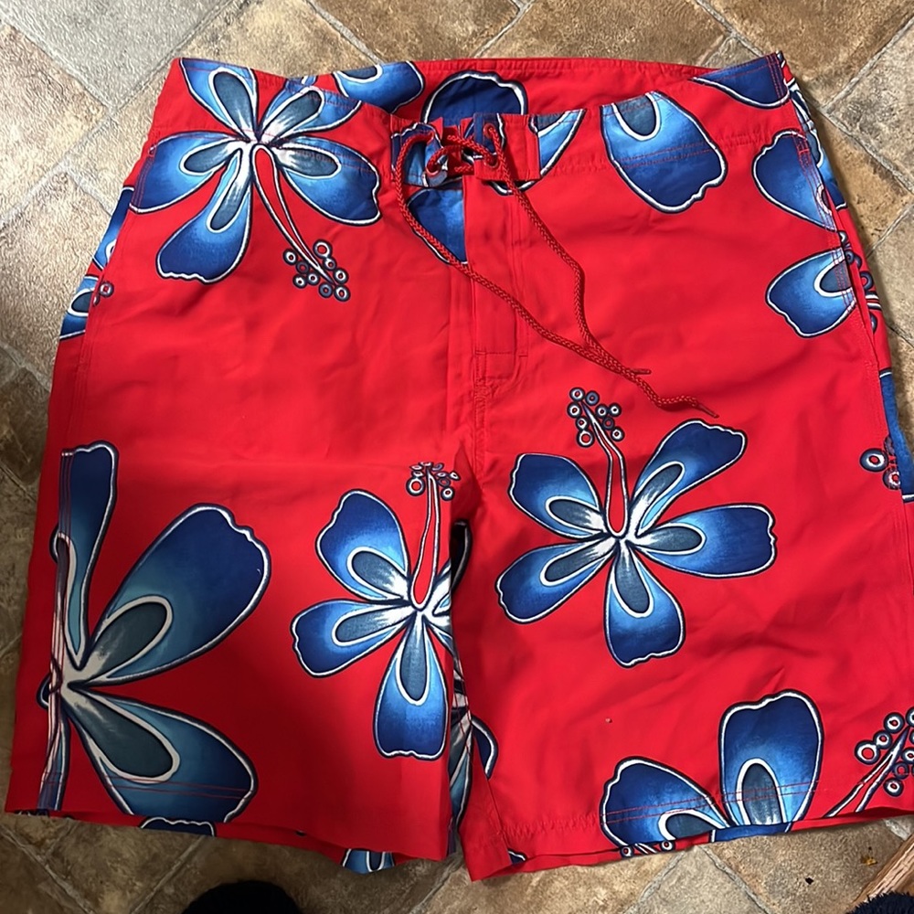 Men’s Nautical swim trunks 36 waist
